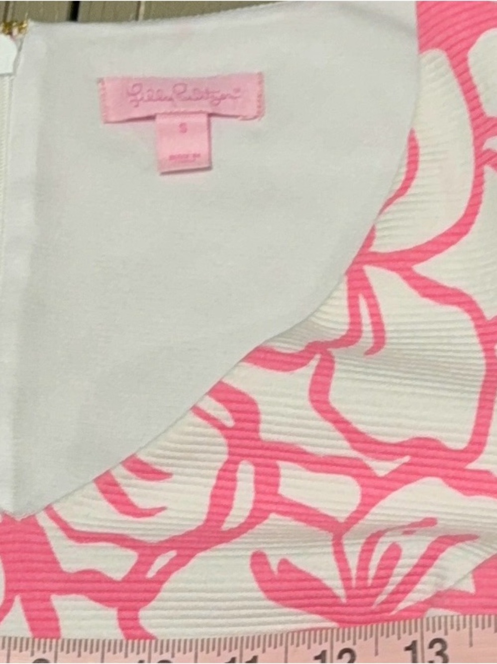 Lily Pulitzer Pink White Tropical Sheath Floral Dress Small V-Neck Resort Preppy - Picture 4 of 10